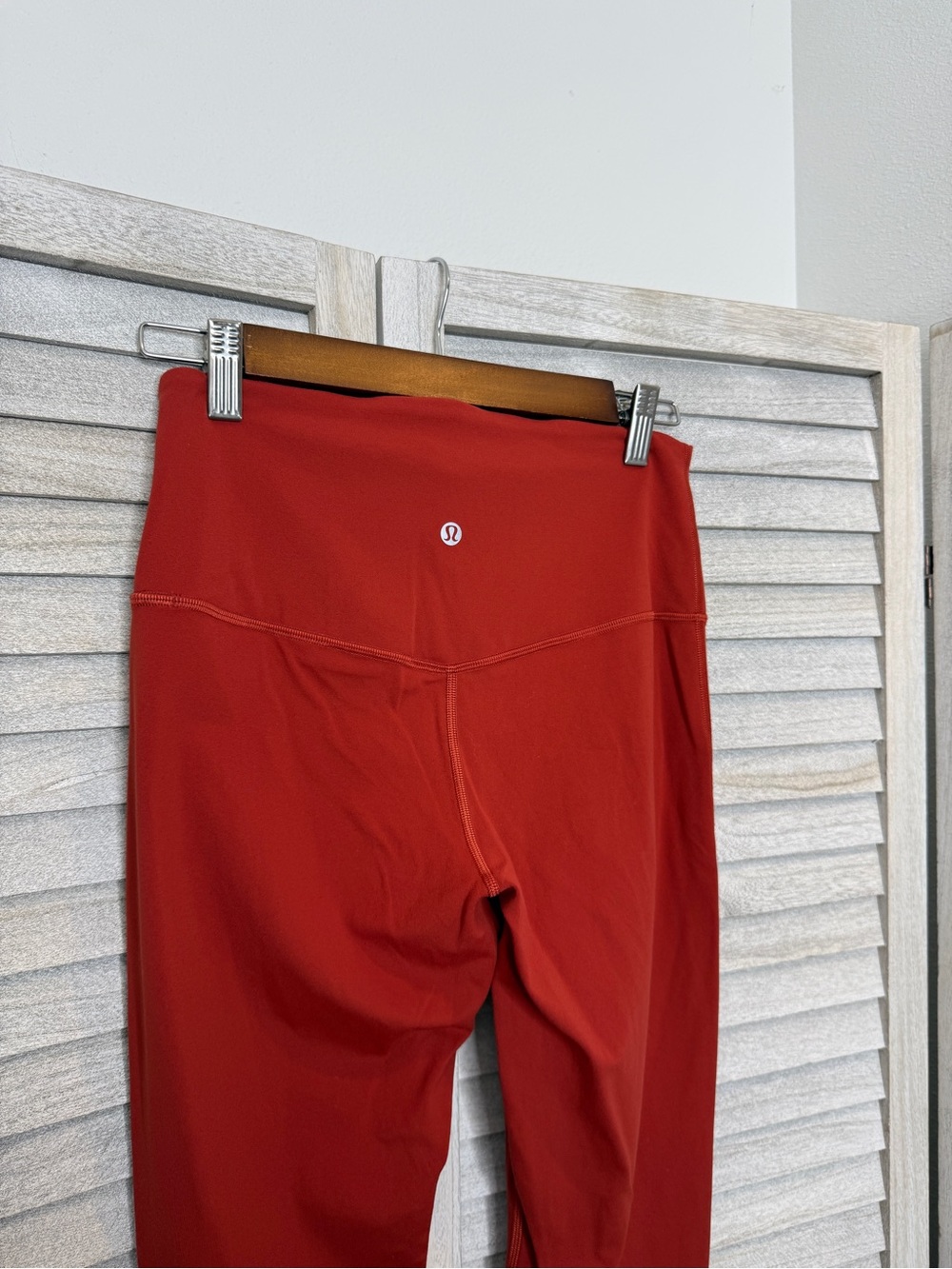 Lululemon Groove Super High Rise Flared Pant Nulu Red Rust Women’s Size 8 - Picture 7 of 9